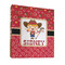Red Western 3 Ring Binders - Full Wrap - 1" - FRONT