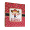 Red Western 3 Ring Binder - Full Wrap - 1" (Personalized)
