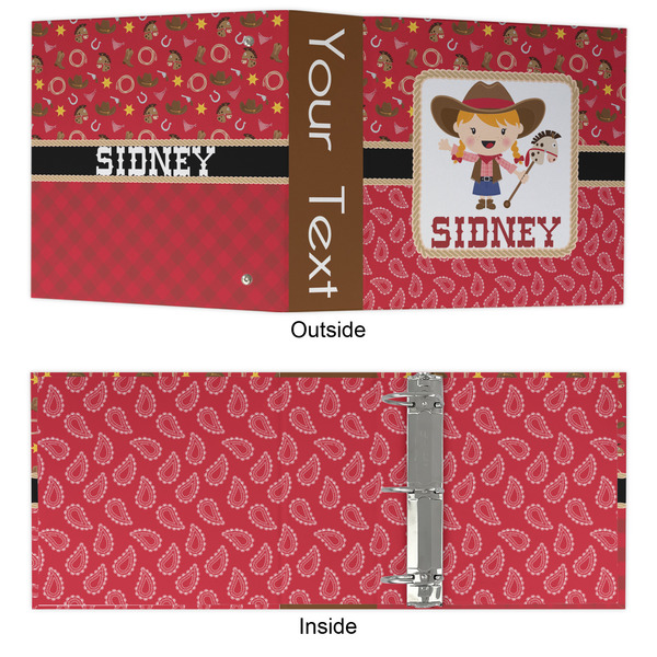 Red Western 3 Ring Binders - Full Wrap - 3" - APPROVAL