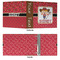 Red Western 3 Ring Binders - Full Wrap - 3" - APPROVAL