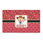 Red Western 3' x 5' Indoor Area Rug (Personalized)