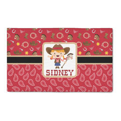 Red Western 3' x 5' Indoor Area Rug (Personalized)