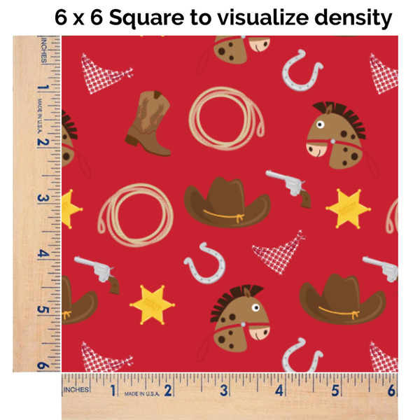 Red Western 6x6 Swatch of Fabric