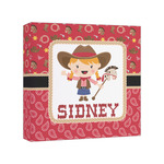 Red Western Canvas Print - 8x8 (Personalized)