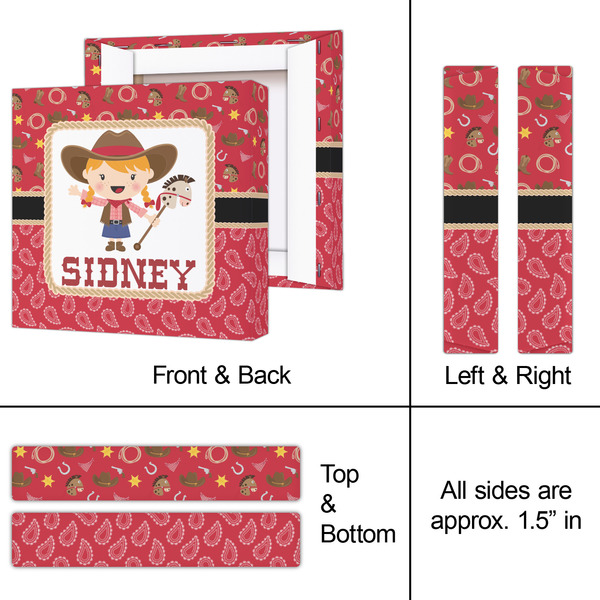 Red Western 8x8 - Canvas Print - Approval