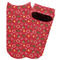 Red Western Adult Ankle Socks