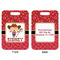 Red Western Aluminum Luggage Tag (Front + Back)