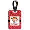 Red Western Metal Luggage Tag w/ Name or Text