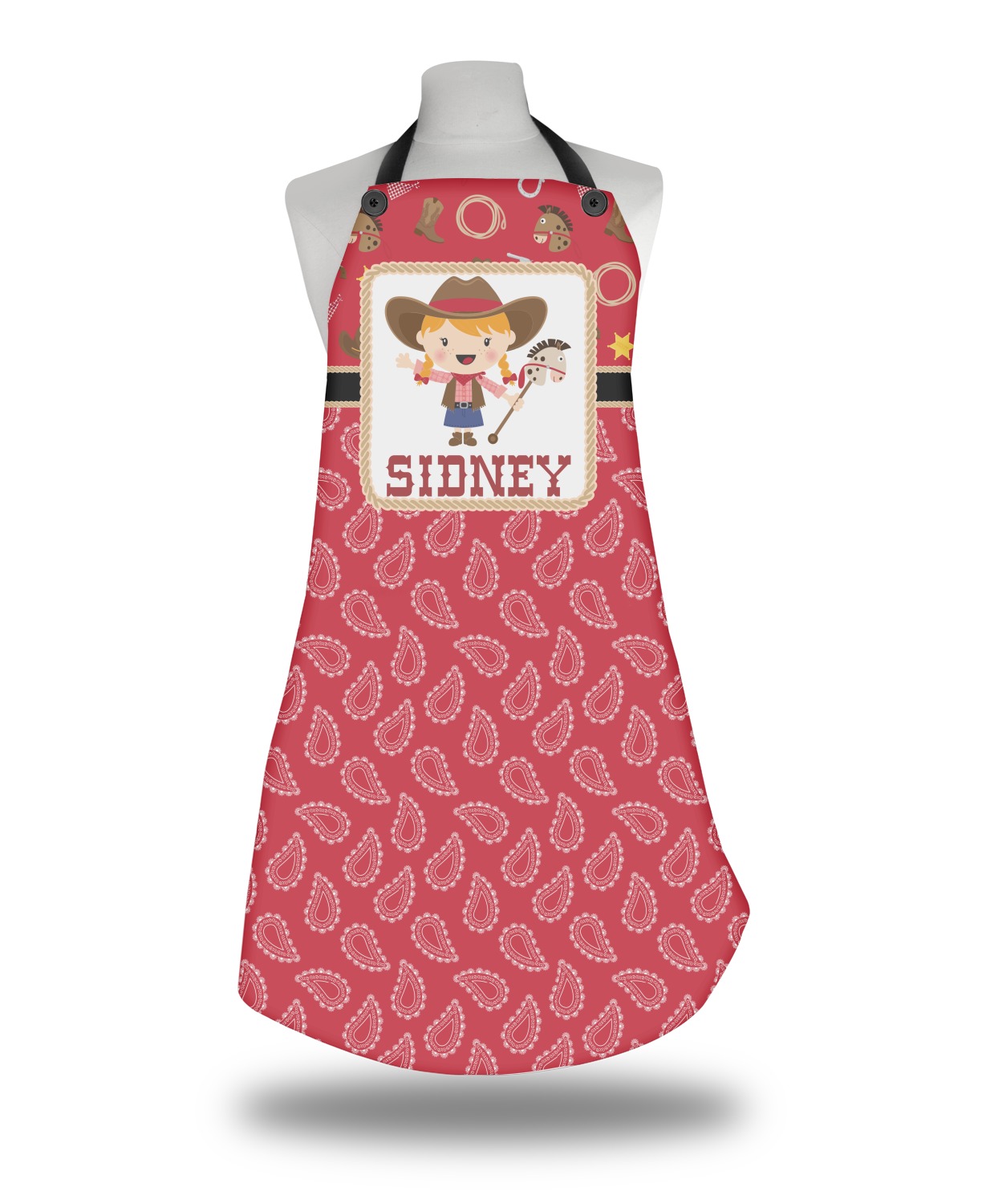Red Western Apron (Personalized) YouCustomizeIt