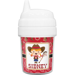 Red Western Baby Sippy Cup (Personalized)
