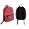 Red Western Backpack front and back - Apvl