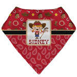 Red Western Bandana Bib (Personalized)