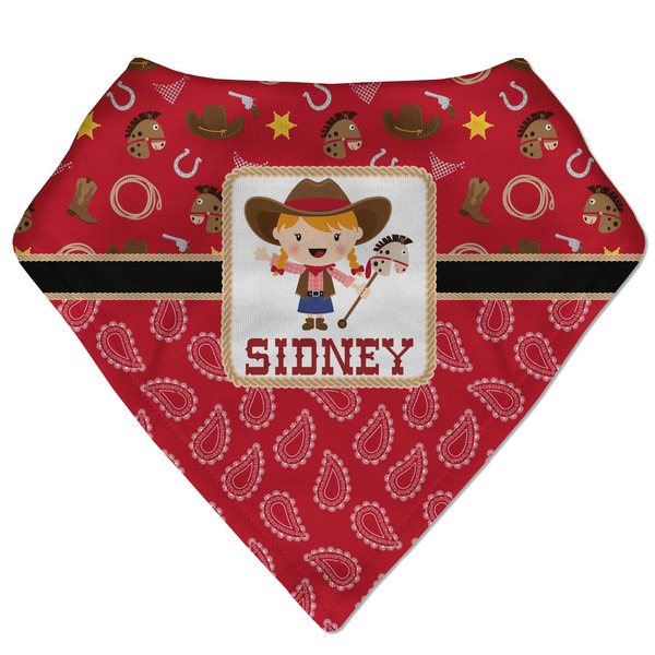 Custom Red Western Bandana Bib (Personalized)