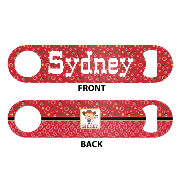 Red Western Bar Bottle Opener - White - Approval