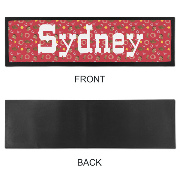 Red Western Bar Mat - Large - APPROVAL