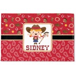 Red Western Woven Mat (Personalized)