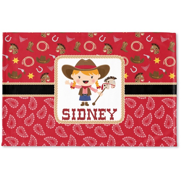 Custom Red Western Woven Mat (Personalized)