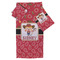 Red Western Bath Towel Set - 3 Pcs (Personalized)