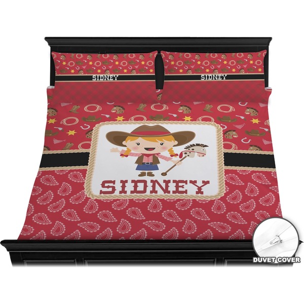 Red Western Bedding Set (King) - Duvet