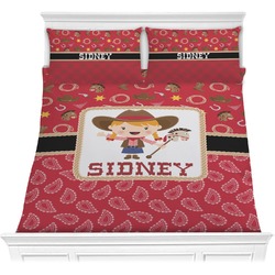Red Western Comforter Set - Full / Queen (Personalized)