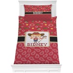 Red Western Comforter Set - Twin XL (Personalized)