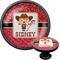 Red Western Cabinet Knob (Black) (Personalized)