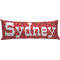 Red Western Body Pillow Case (Personalized)