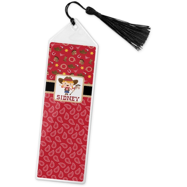 Custom Red Western Book Mark w/Tassel (Personalized)