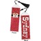 Red Western Bookmark with tassel - Front and Back