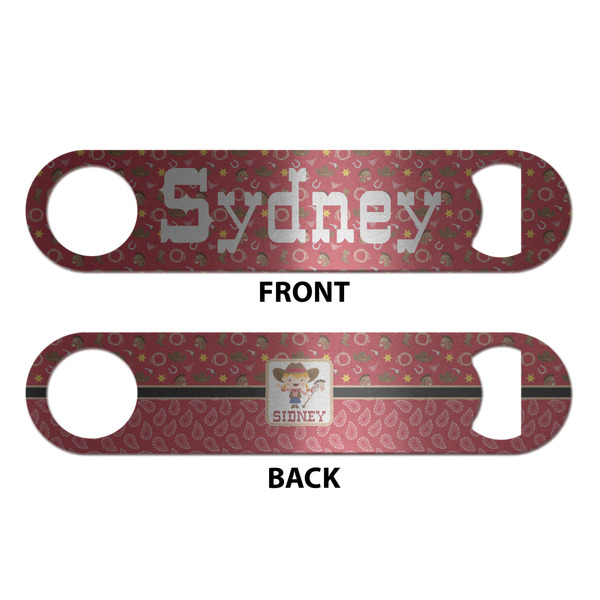 Red Western Bottle Opener - Front & Back