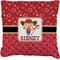 Red Western Burlap Pillow (Personalized)