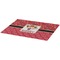 Red Western Burlap Placemat (Angle View)