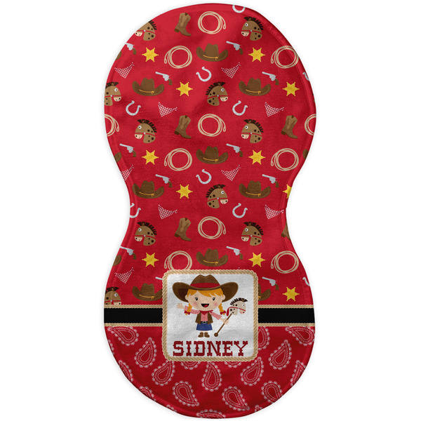 Red Western Burp Peanut Shaped Flat