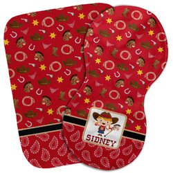 Red Western Burp Cloth (Personalized)