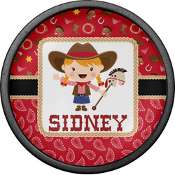 Red Western Cabinet Knob (Black) (Personalized)