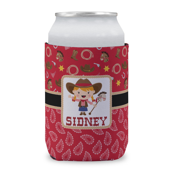 Red Western Can Sleeve