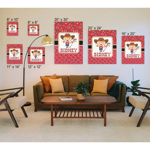 Red Western Canvas Prints - Multiple Sizes