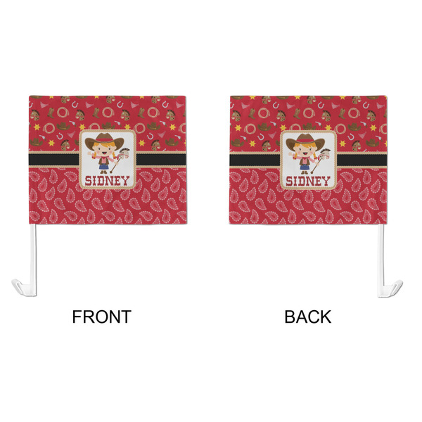 Red Western Car Flag - Large - APPROVAL