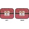 Red Western Car Floor Mats (Back Seat) (Approval)
