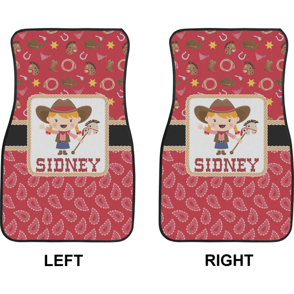 Red Western Car Mat Front - Approval