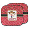 Red Western Car Sun Shade - Two Piece (Personalized)