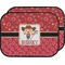 Red Western Car Floor Mats (Back Seat) (Personalized)