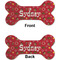 Red Western Ceramic Flat Ornament - Bone Front & Back (APPROVAL)