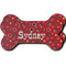 Red Western Ceramic Flat Ornament - Bone Front & Back Double Print