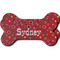 Red Western Ceramic Dog Ornament - Front & Back w/ Name or Text