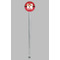 Red Western Clear Plastic 7" Stir Stick - Round - Single Stick