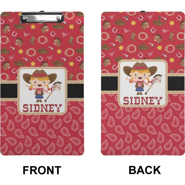 Red Western Clipboard (Legal) (Front + Back)