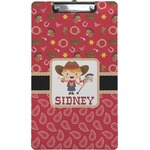 Red Western Clipboard (Legal Size) (Personalized)