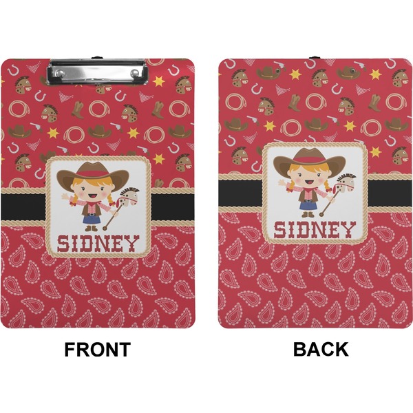 Red Western Clipboard (Letter) (Front + Back)