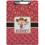 Red Western Clipboard (Personalized)